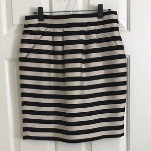 Banana Republic Stripe Satin Skirt
